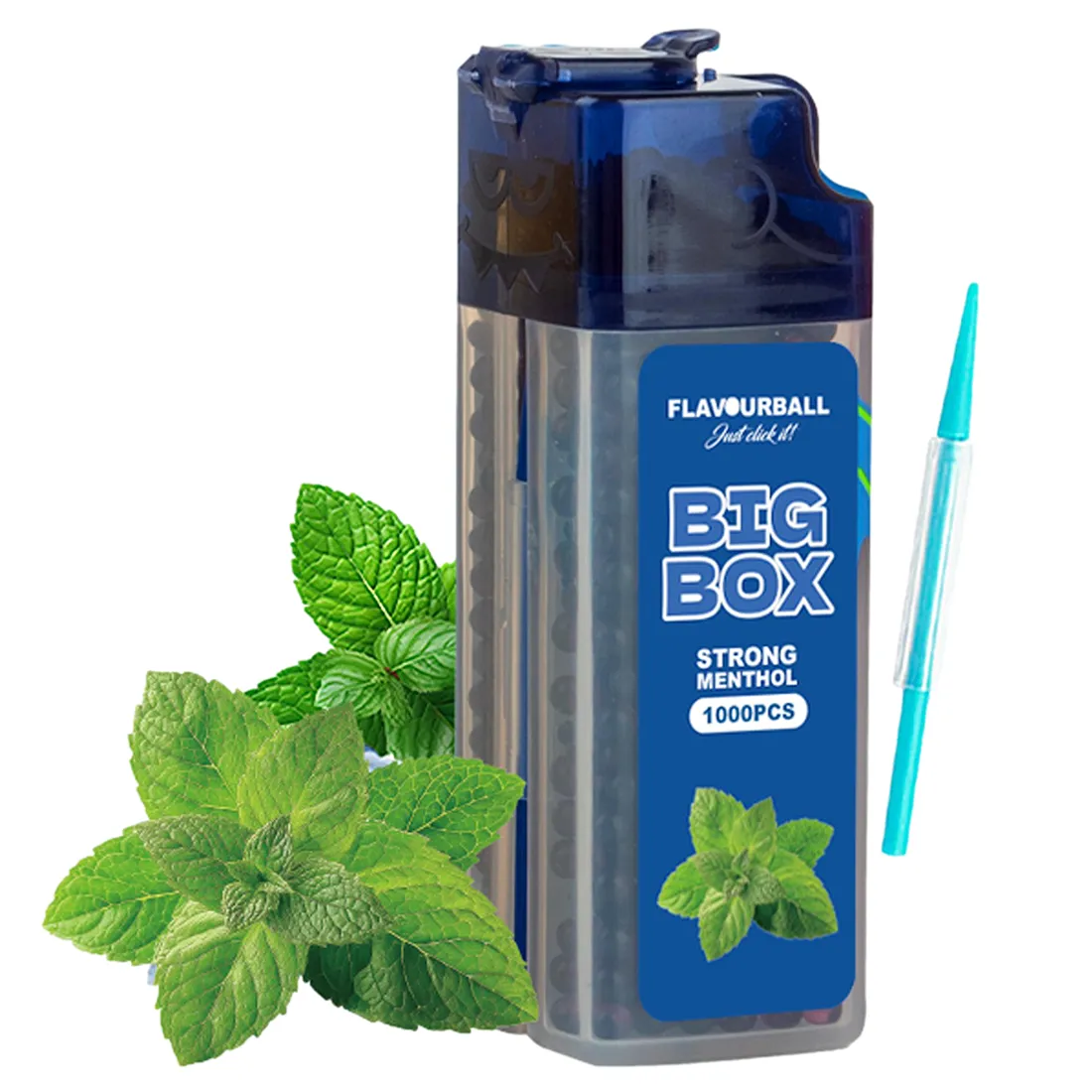 Flavourball - Stærk Menthol Aroma Klik Big Box 1000 stk